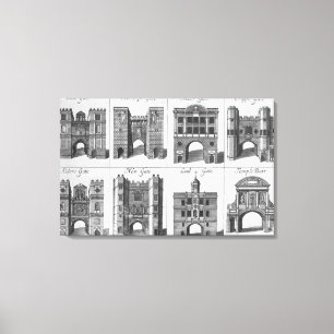 Lienzo Las ocho puertas de la ciudad de Londres