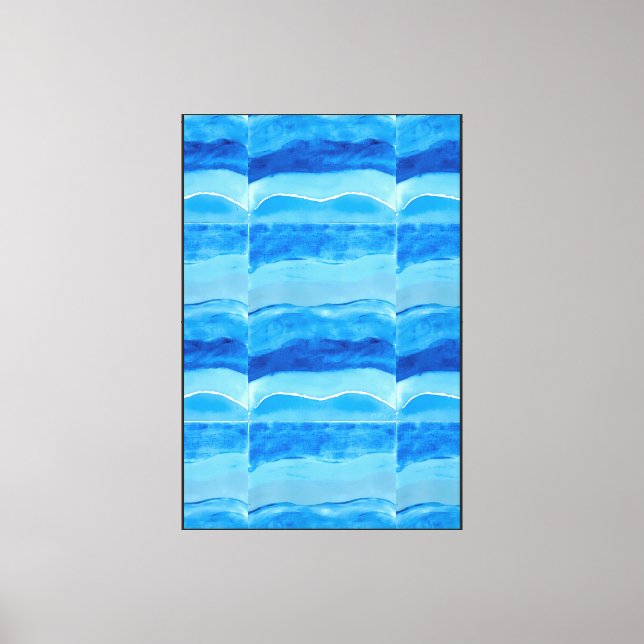 Lienzo Las olas acuosas (Anverso)