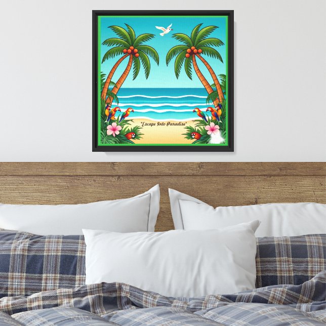 Lienzo "Las olas se juntan con el sol" (Insitu(Dormitorio))