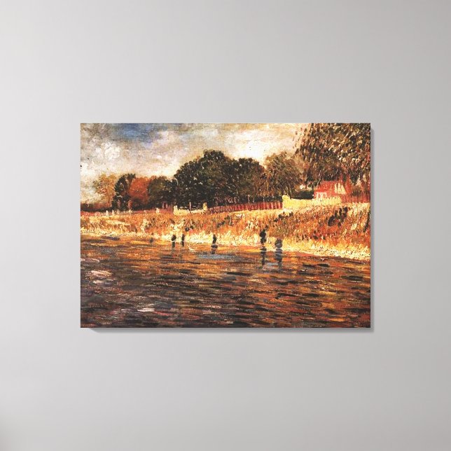 Lienzo Las orillas del Sena, Vincent van Gogh (Anverso)