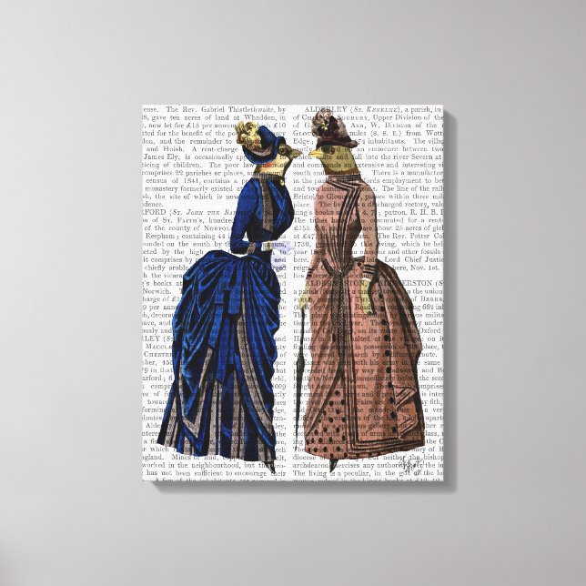 Lienzo Las Pájaros Gossip (Anverso)