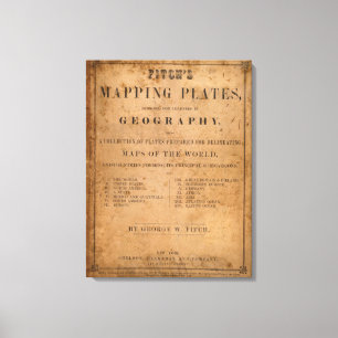 Lienzo Las placas de trazado de Fitch