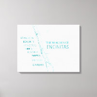 Las playas de Encinitas Canvas