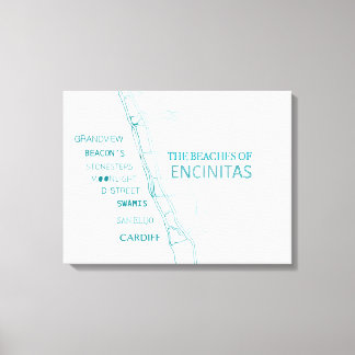Lienzo Las playas de Encinitas Canvas