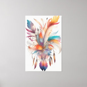 Lienzo Las plumas de estilo bohemio