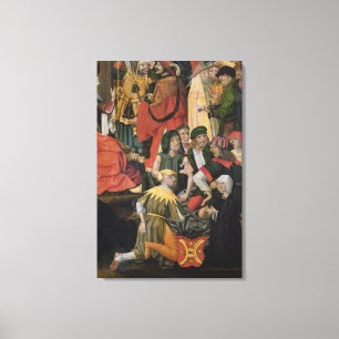 Lienzo Las porciones de dibujo de los soldados para la