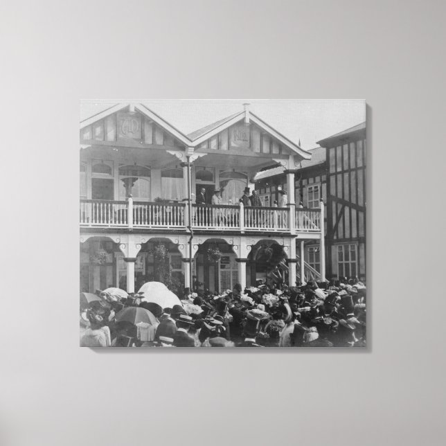 Lienzo Las primeras carreras de Phoenix Park, 1903 (Anverso)