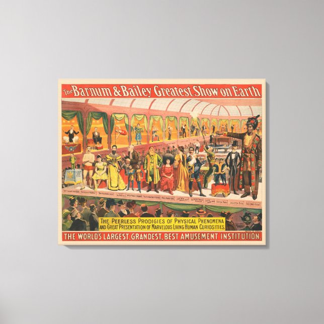 Lienzo Las Prodigías Sin Pares Del Fenómeno Físico (Anverso)