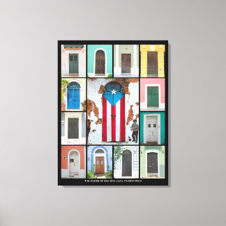 Lienzo Las puertas del Viejo San Juan 2
