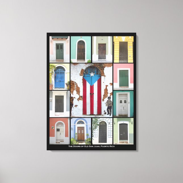 Lienzo Las puertas del Viejo San Juan 2 (Anverso)