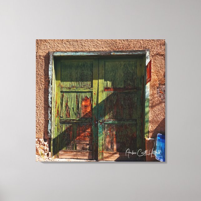 Lienzo Las Puertas Verdes (Anverso)