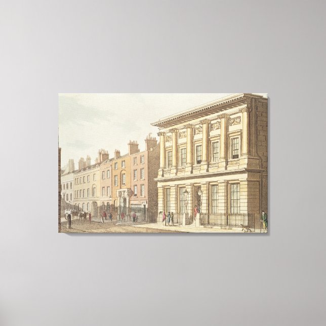 Lienzo Las salas de ventas comerciales de Londres (Anverso)
