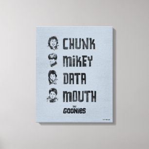 Lienzo Las tonterías   Chunk, Mikey, Data, Mouth