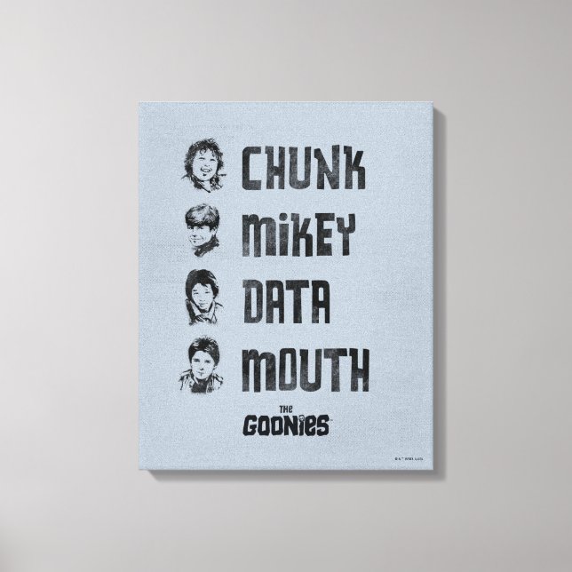 Lienzo Las tonterías | Chunk, Mikey, Data, Mouth (Anverso)
