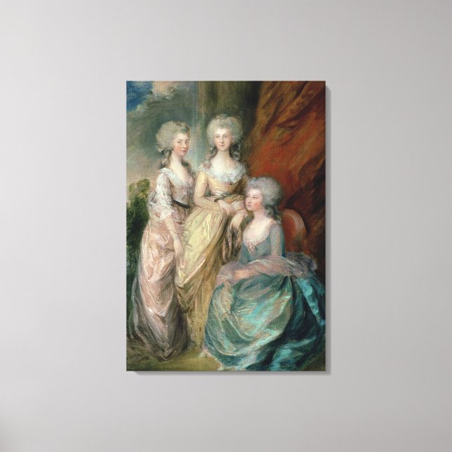 Lienzo Las tres hijas mayores de Jorge III: Princesa (Anverso)