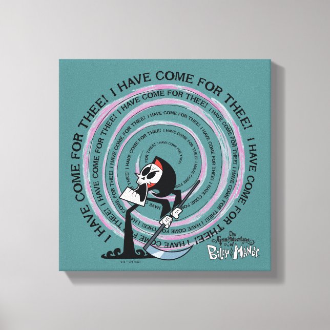 Lienzo Las tristes aventuras de Billy & Mandy - Reaper (Anverso)