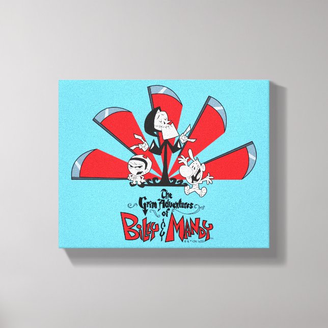 Lienzo Las tristes aventuras de Billy & Mandy Scythes Art (Anverso)
