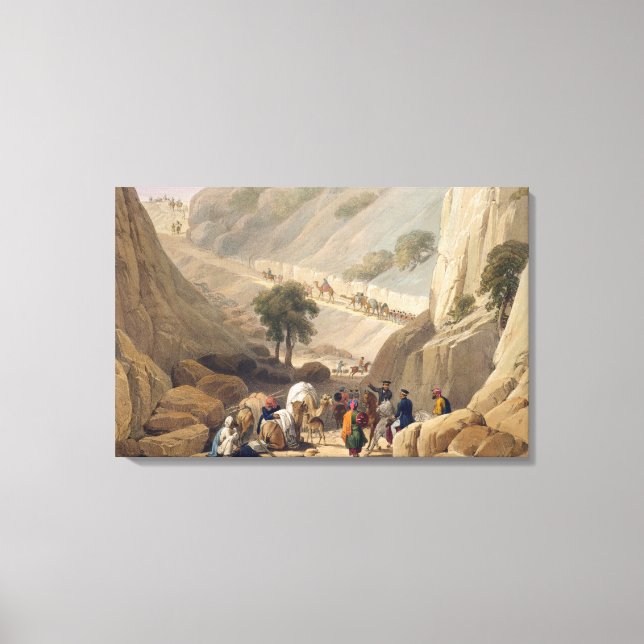 Lienzo Las tropas que emergen de la estrecha parte del De (Anverso)