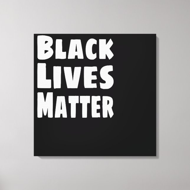 Lienzo Las vidas negras importan BLM (Anverso)