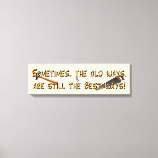 Lienzo Las viejas maneras (Anverso)