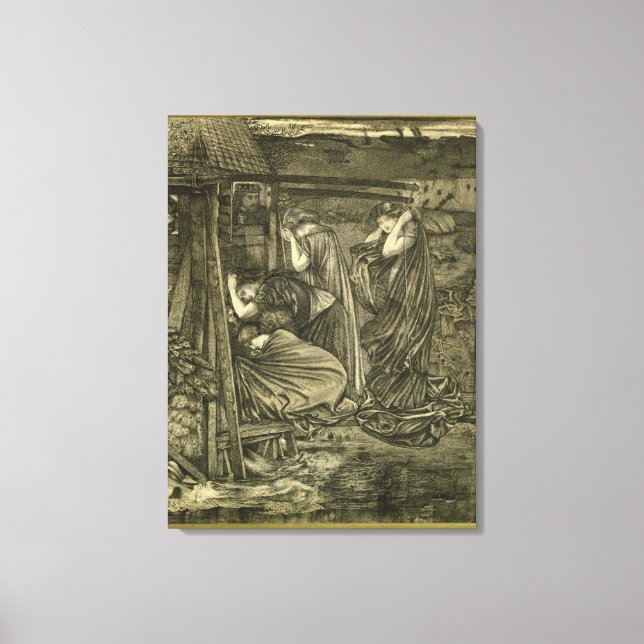 Lienzo Las vírgenes sabias y tontas (Anverso)