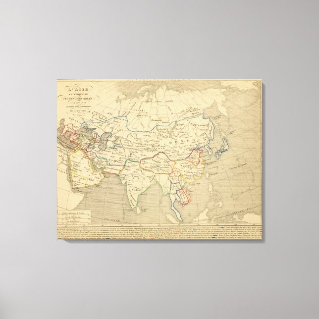 Lienzo L'Asie, 1220 ap JC (Anverso)