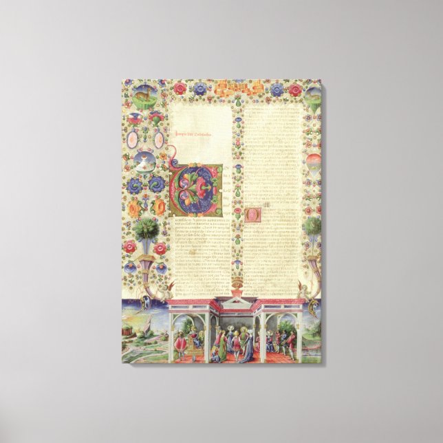 Lienzo Lat 422 VolI fol.280v El principio del libro de (Anverso)