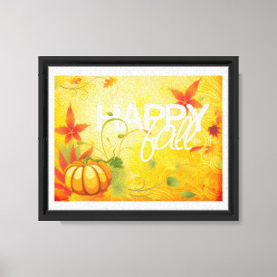 Lienzo lata de otoño feliz