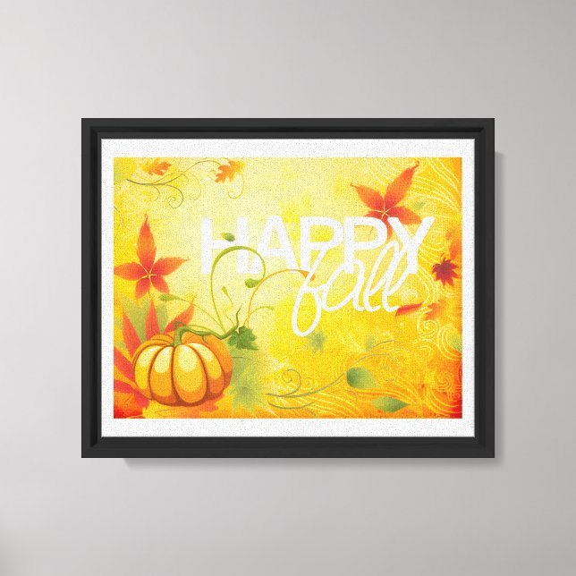 Lienzo lata de otoño feliz (Anverso)