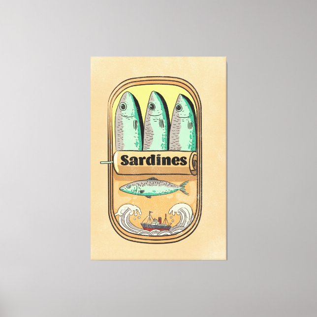 Lienzo Lata de Sardinas (Anverso)