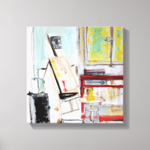 Lienzo L'Atelier de l'Apprenti Peintre 1982 Canvas