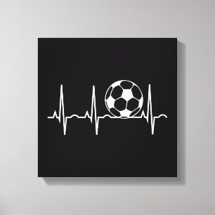 Lienzo Latido de fútbol - Latido de balón de fútbol