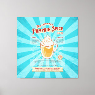 Lienzo Latte de especias de calabaza veneciana - Poster d