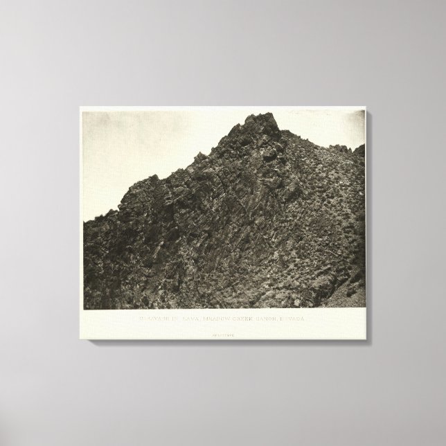 Lienzo Lava, Cañón de Creek Meadow, Nevada (Anverso)