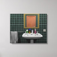 Lavabo en cuarto de baño