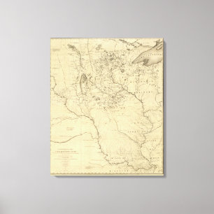 Lienzo Lavabo hidrográfico del río Misisipi