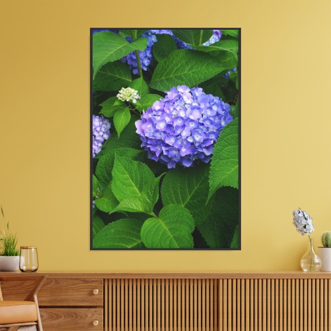 Lienzo Lavanda de 24"x36" Hydrangea (Insitu (Sala de estar))