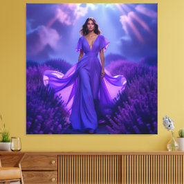 Lienzo   „Lavendelträume – Ruhe in Violett“  