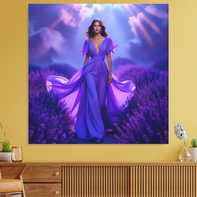 Lienzo   „Lavendelträume – Ruhe in Violett“   (Insitu (Sala de estar))