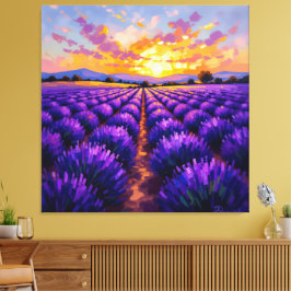 Lienzo   „Lavendelträume – Ruhe in Violett“  