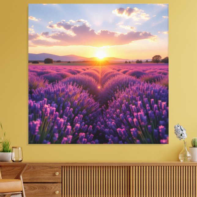 Lienzo   „Lavendelträume – Ruhe in Violett“   (Insitu (Sala de estar))