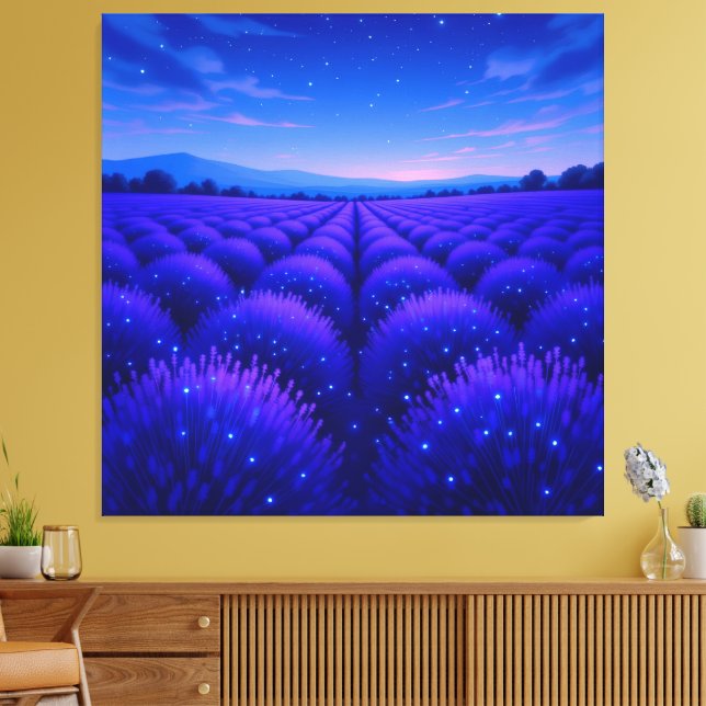 Lienzo   „Lavendelträume – Ruhe in Violett“   (Insitu (Sala de estar))