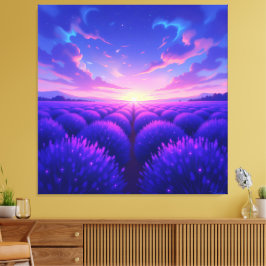 Lienzo   „Lavendelträume – Ruhe in Violett“  