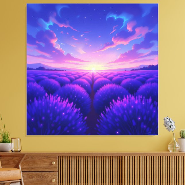 Lienzo   „Lavendelträume – Ruhe in Violett“   (Insitu (Sala de estar))