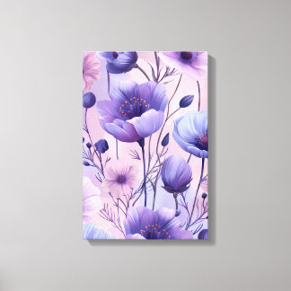 Lienzo Lavender Bloom: Purple Haze Anemones Print