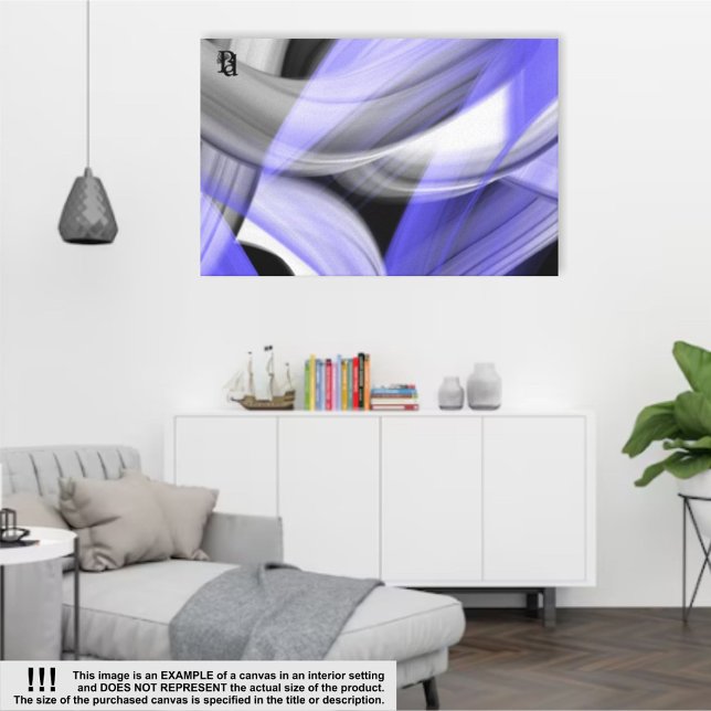 Lienzo Lavender Moon Trend de 36x24" Resumen de Violeta d (Subido por el creador)