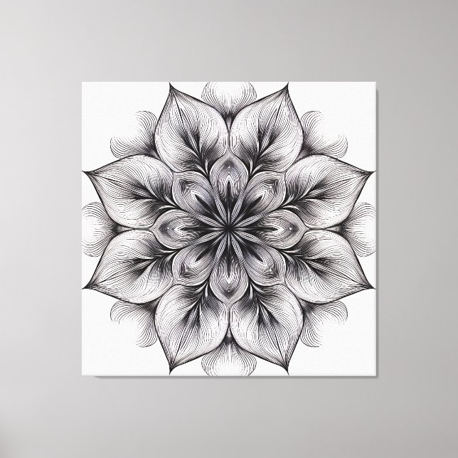 Lienzo Layered Bloom Mandala (Anverso)