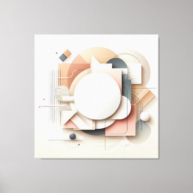 Lienzo Layered Dimensional Forms (Anverso)