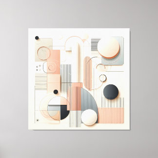 Lienzo Layered Dimensional Harmony