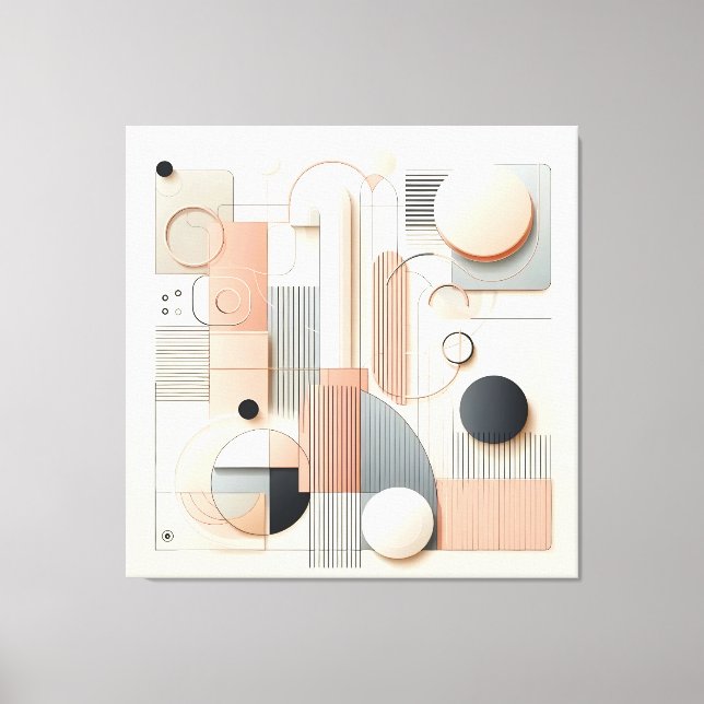 Lienzo Layered Dimensional Harmony (Anverso)